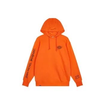 Dickies Hooded Loose Fit Sweatshirt Unisex Orange Red