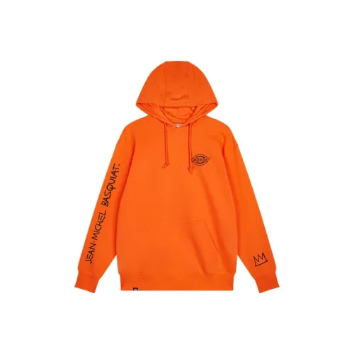 Dickies Hooded Loose Fit Sweatshirt Unisex Orange Red