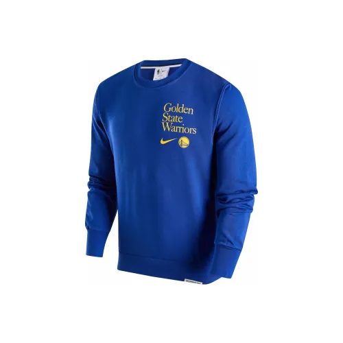 Nike DRI FIT NBA Sweatshirt Golden State Warriors Men's Rush Blue