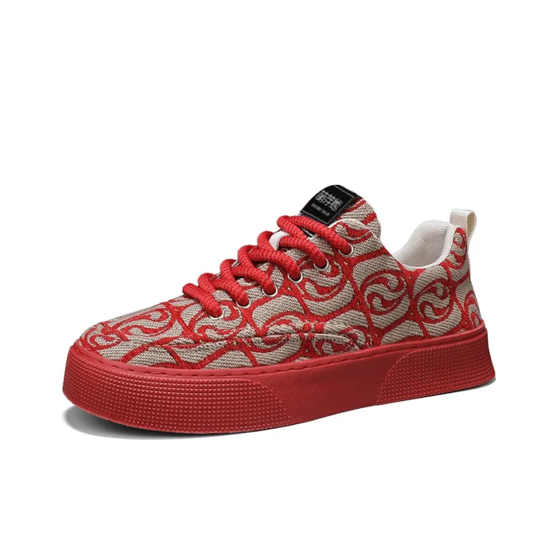 Budding Bear Anti-Slip And Wear-Resistant Height Increasing Low-Top Skateboard Shoes Men's-21