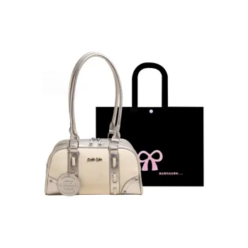HACIN PU Shoulder Bag Women's Ivory/Silver/Black/Yellow/Green