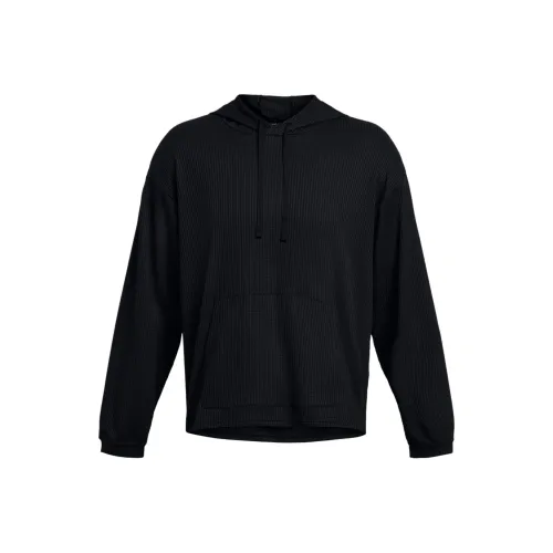 Under Armour Rival Waffle Hoodie Sweatshirt Men's Black