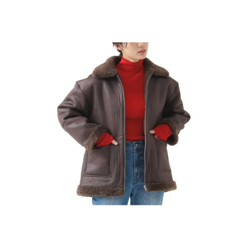 Beams Jackets & Coats Women's Brown-2