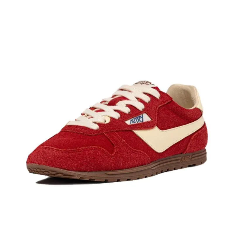 AUTRY WINDSPIN Anti Slip Wear Resistant Low Top Casual Shoes Men's Red-0