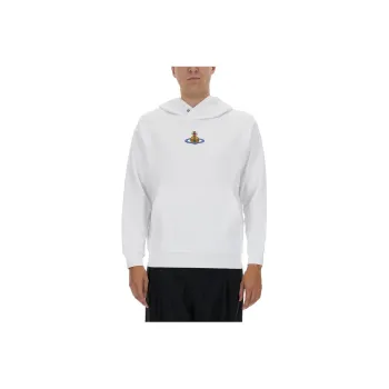 Vivienne Westwood Logo Embroidered Long Sleeved Hoodie