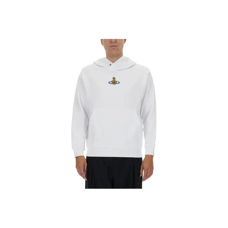 Vivienne Westwood Logo Embroidered Long Sleeved Hoodie-0