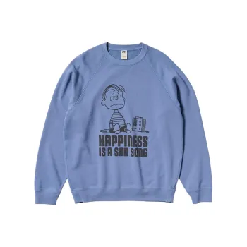 UNIQLO Uniqlo X PEANUTS Co-branded Series Sweatshirt Unisex Sky Blue