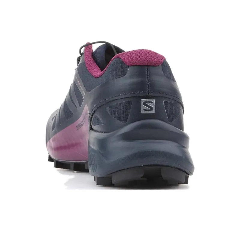 SALOMON Speedcross Pro 2 Anti Slip Wear Resistant Low Top Trail Running Shoes Women's Gray Purple-5