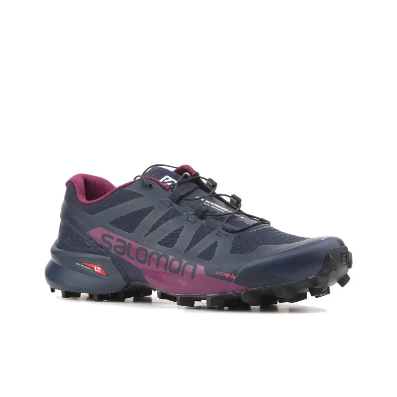 SALOMON Speedcross Pro 2 Anti Slip Wear Resistant Low Top Trail Running Shoes Women's Gray Purple-3
