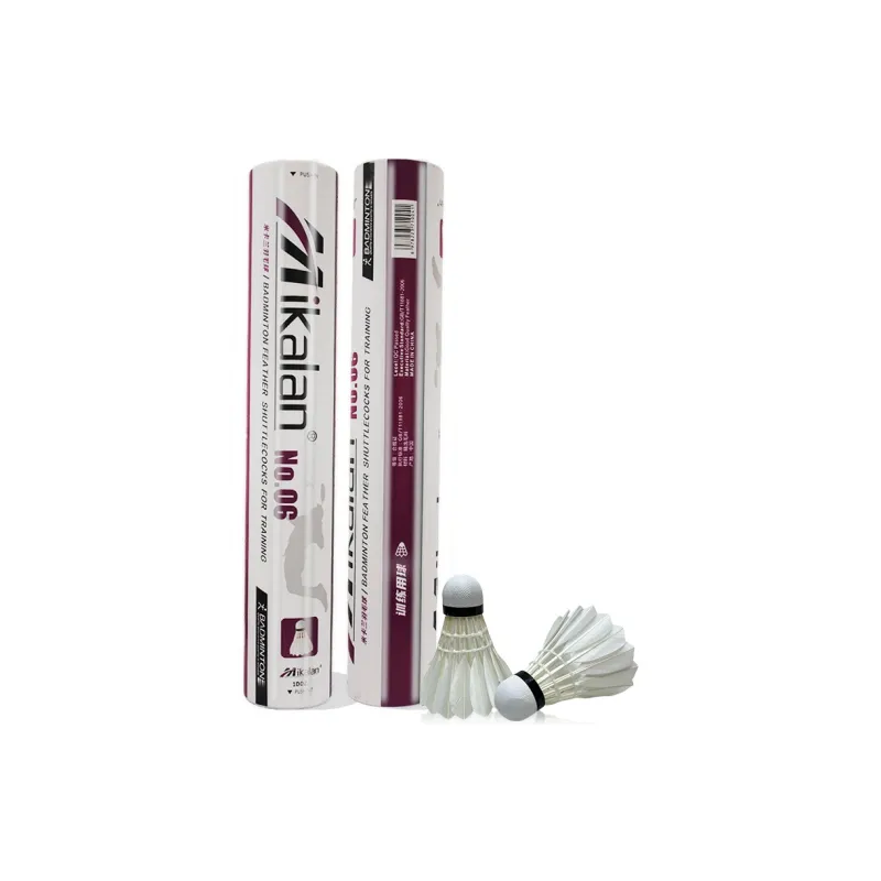 MIKALAN 12 Pack Duck Feather Match Ball Shuttlecocks-6