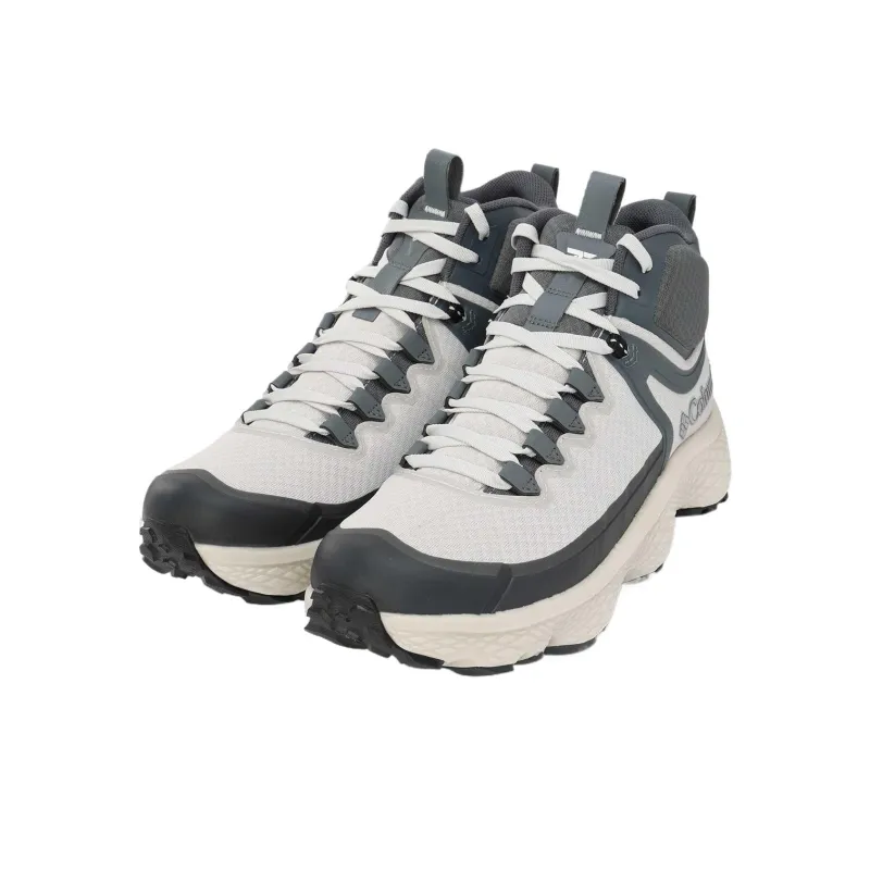 Columbia Mid Top Hiking Shoes Men's Gray White-3