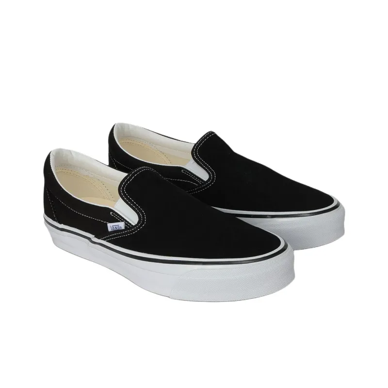 Vans Slip on 98 Anti Slip Wear Resistant Low Top Skateboard Shoes Unisex Black-1