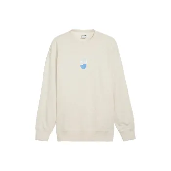 PUMA DOWNTOWN 180 CREW TR Sweatshirt Unisex Light Beige