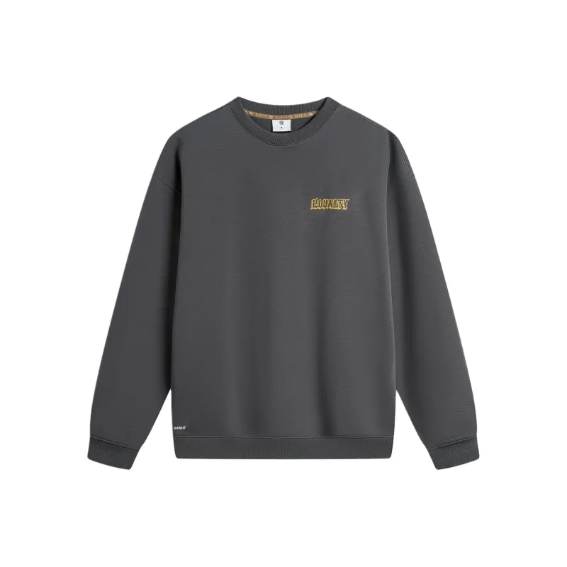 LiNing x MISTER CARTOON Sweatshirt Men's Obsidian Gray-0