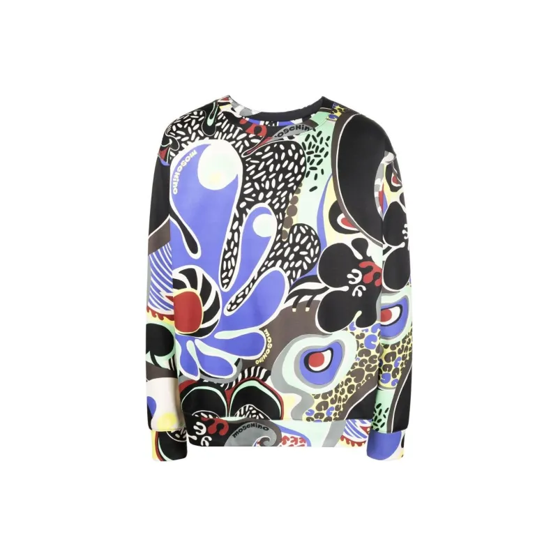 MOSCHINO Graphic print Crew Neck Sweatshirt-0