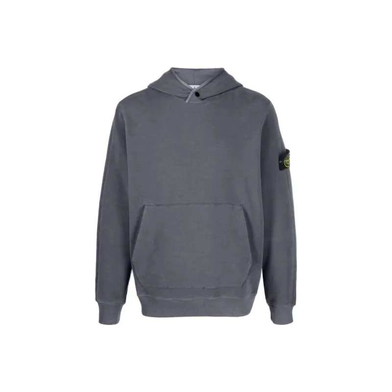 STONE ISLAND Compass Logo patch Cotton Hoodie-0
