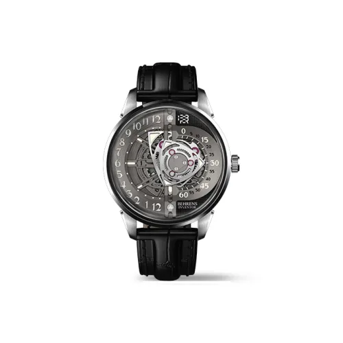 BEHRENS 오토매틱 메커니컬 무브먼트 남녀공용 로터 컬렉션 중국 시계 42mm*13.5mm*23mm 그레이