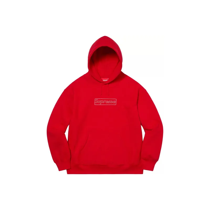 Supreme Kaws Chalk Logo Hooded Sweatshirt-1