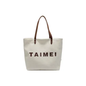 GOBLIN SHARKS 1759 Canvas Shoulder Bag Unisex White/Khaki/Black