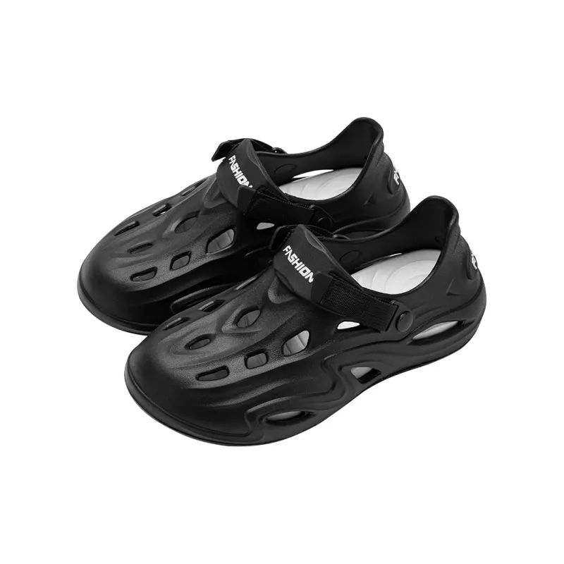 Soft Detachable Sole Platform Soft Elastic Squashy And Bouncy Feeling Streamside Closed Toe Sandals, Men's-11