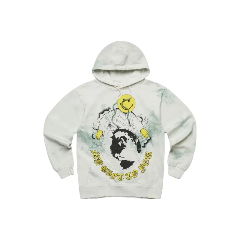 Chinatown Market Smiley My Gift To You Tie Dye Hoodie-0