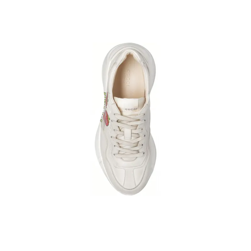 GUCCI Rhyton Strawberry Print Sneakers-3