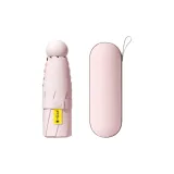 Midsummer Pink+Portable Umbrella Bag ⭐[6-Rib Capsule Umbrella ☂ Compact Portable ☂ UPF50+Sun Protection Vinyl]