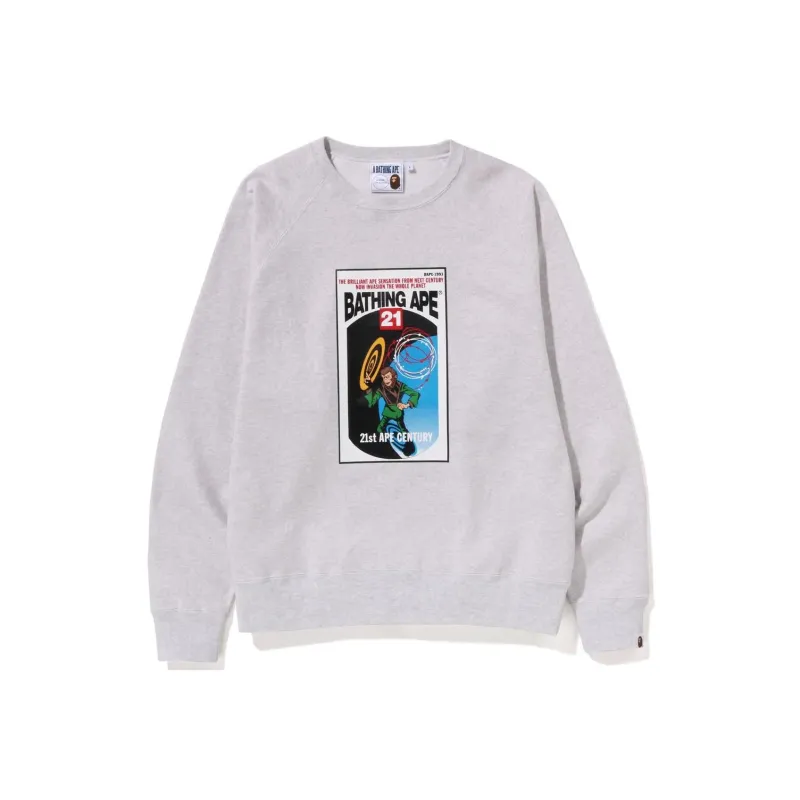 Bape Bathing Ape Relaxed Fit 21st Century Crewneck-2