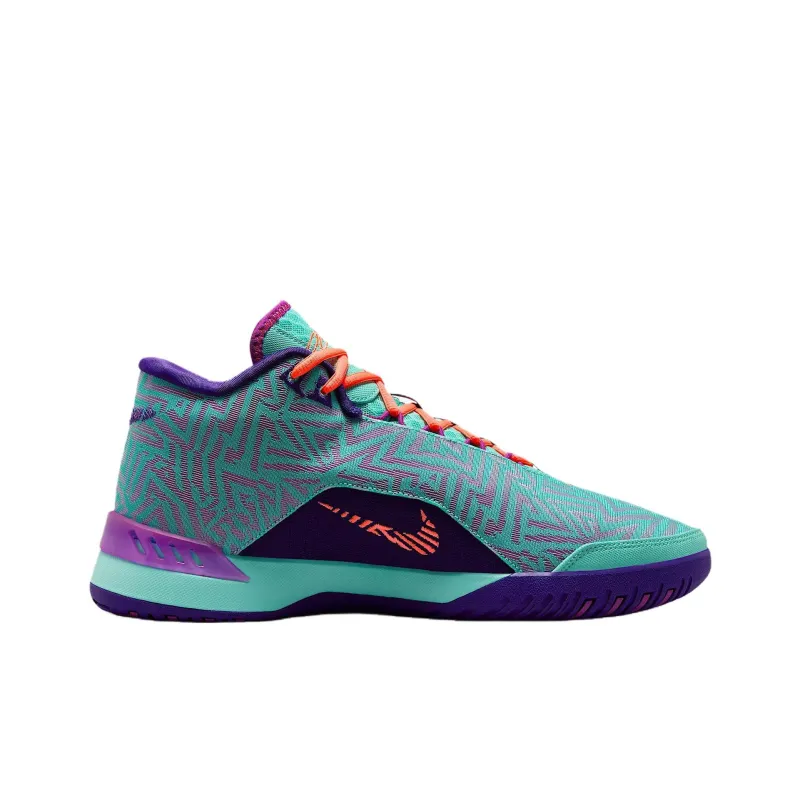 Nike Anti Slip Wear Resistant Mid Top Basketball Shoes Unisex Blue-1