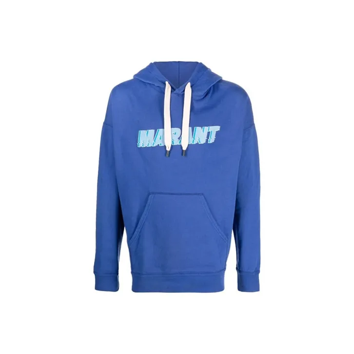 ISABEL MARANT Logo Printed Drawstring Hoodie-0