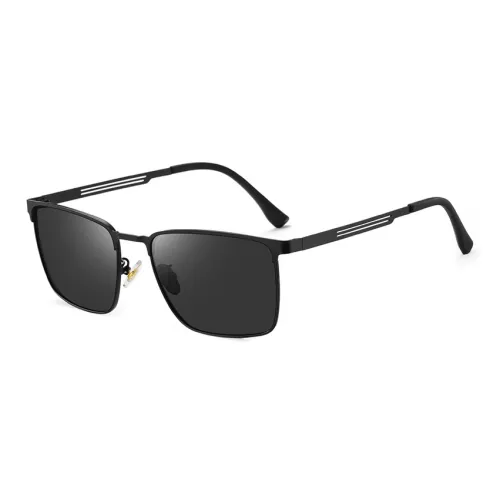 PRETTYALLUSION Metal Square Sunglasses Men's