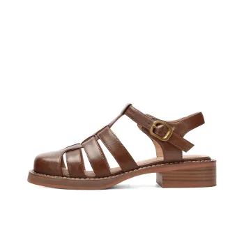 XICUNMINGWU Roman Sandals 3cm Women's Brown