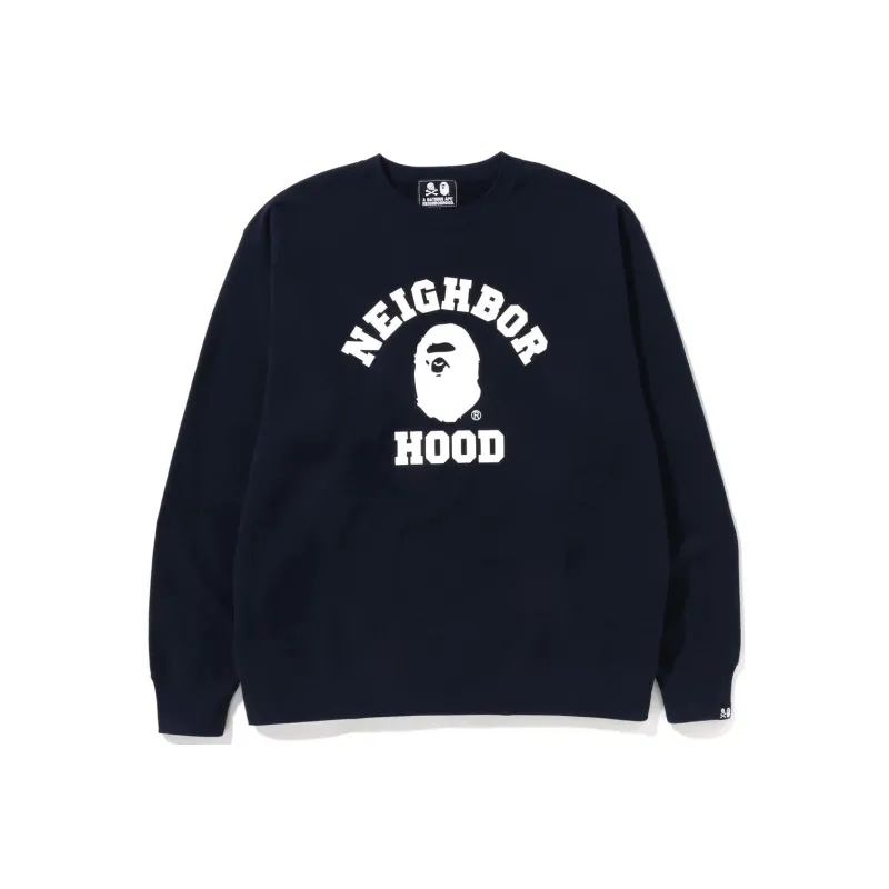 Bape X Neighborhood Relaxed Fit Crewneck Sweatshirt-2