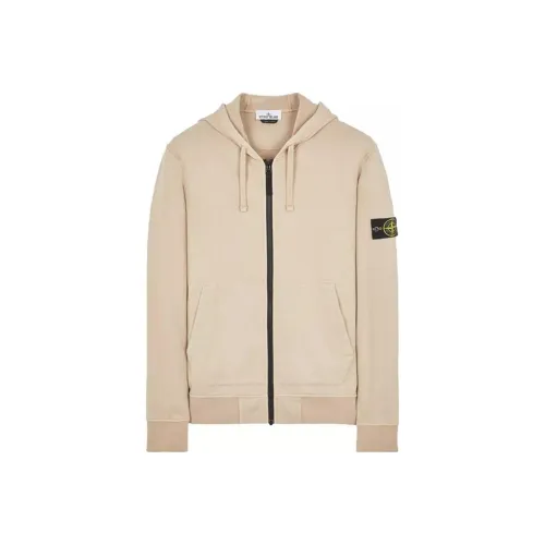 STONE ISLAND Compass Patch Zip Up Hoodie