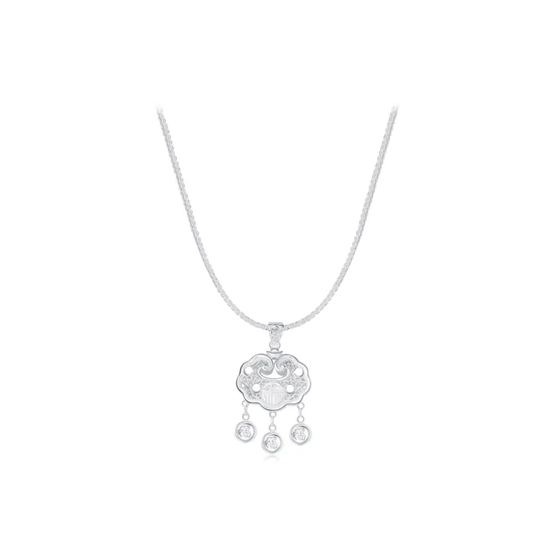 OSSINMI 999 Fine Silver Necklaces Women's-0