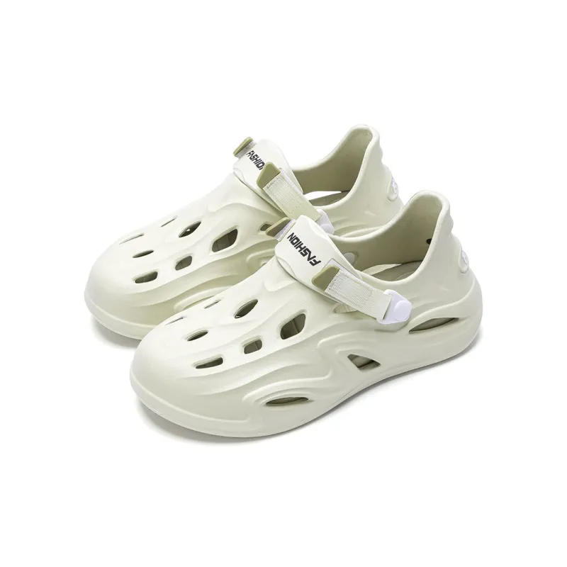 Soft Detachable Sole Platform Soft Elastic Squashy And Bouncy Feeling Streamside Closed Toe Sandals, Men's-7