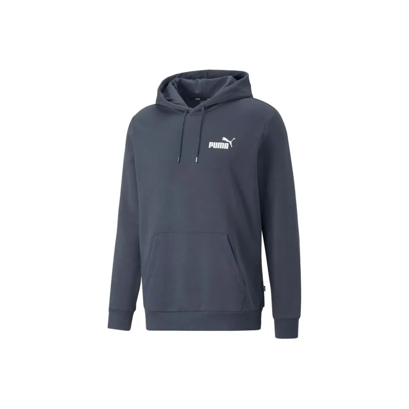 PUMA ESS SMALL LOGO HOODIE FL S Sweatshirt Men's Blue-0
