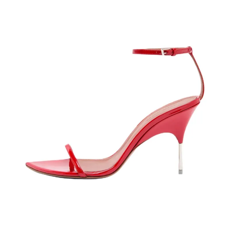 AMINA MUADDI Bruna Strap Sandals 9.5cm Women's Red-0
