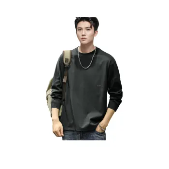 Tonlion Long Sleeved T Shirts Men's