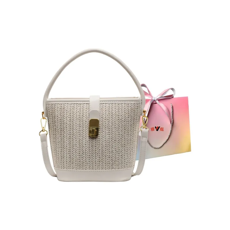 Yalu PU Handbag Women's Black/White/Khaki/Pink/Brown-7