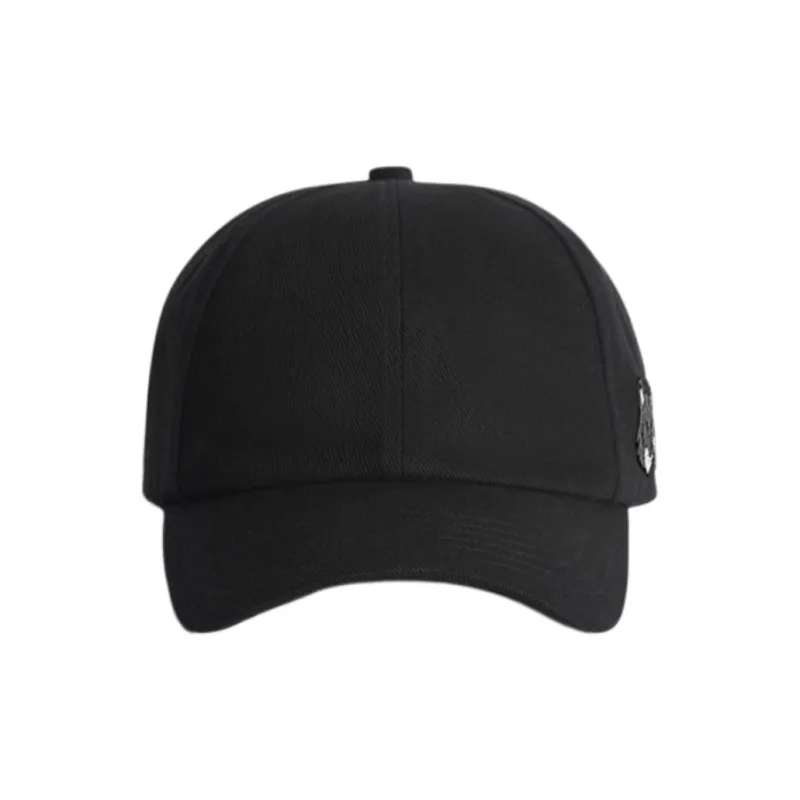 Maison Kitsune Cotton Baseball Caps Unisex Gray-1