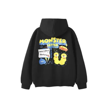 R.super X Monster Letter Co branded Series Sweatshirts Unisex