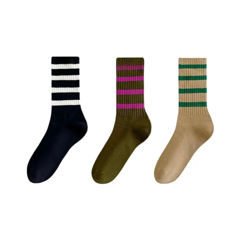MADALLO Mid Calf Socks Women's 3 Pack-1