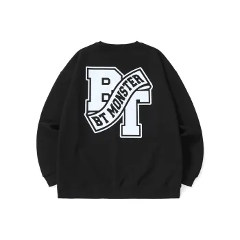 Bt Crew Neck Loose Fit Sweatshirt Spring And Autumn Unisex