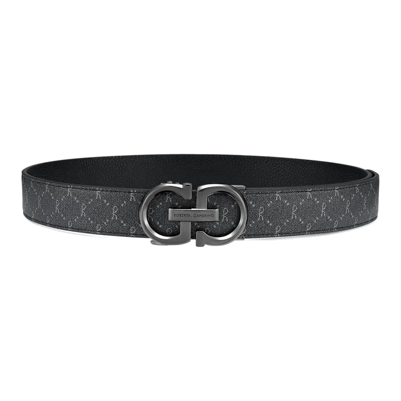 ROBERTA DI CAMERINO PVC Leather Belts Women's Black 3.45CM-4