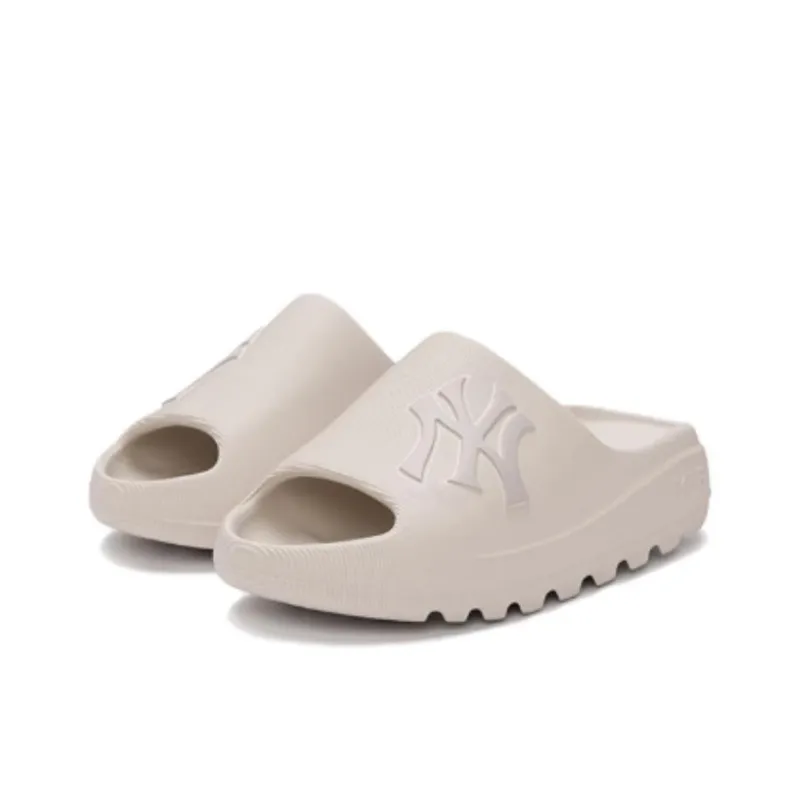 MLB Slide Slippers Unisex Ivory White-1