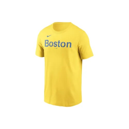 Nike x MLB Boston Red So FW24 T-Shirt Men's Yellow