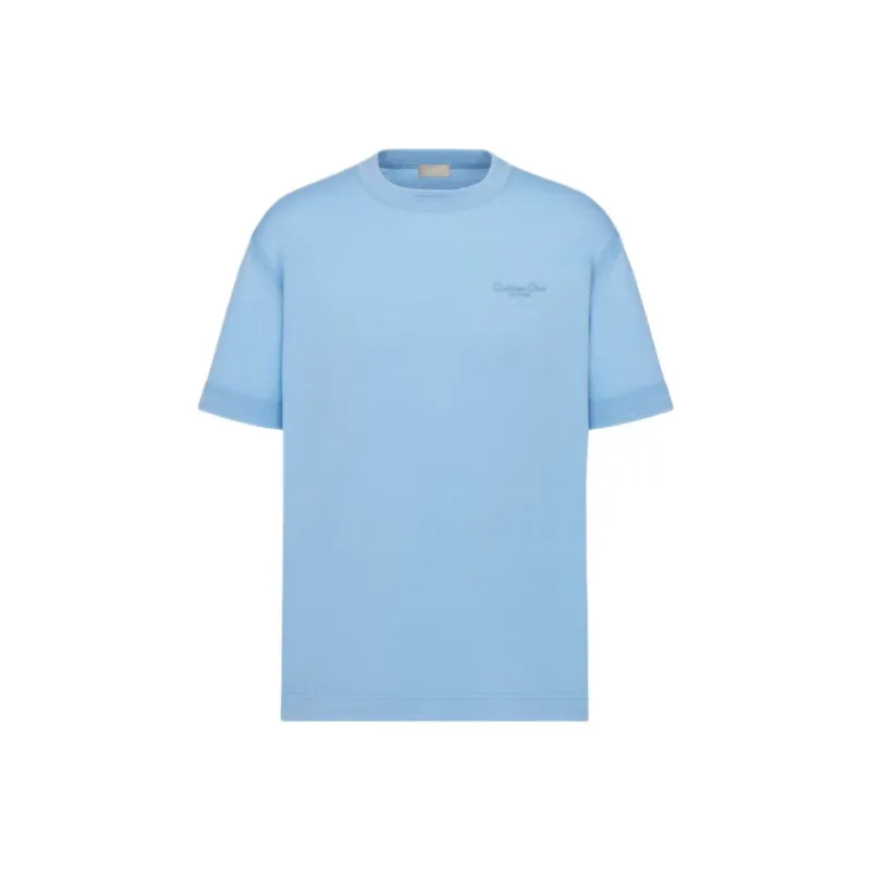DIOR T Shirts Men Light Blue-0