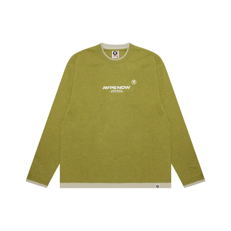Aape Moonface Embroidered Long Sleeves Tee-0