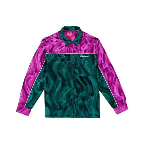 Supreme Velvet Swirl Work Shirt